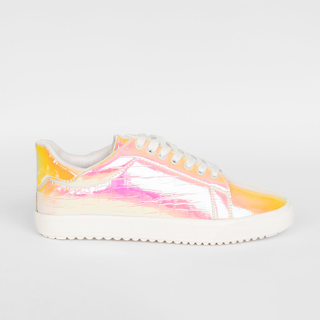 Holographic sneakers Women Yellow