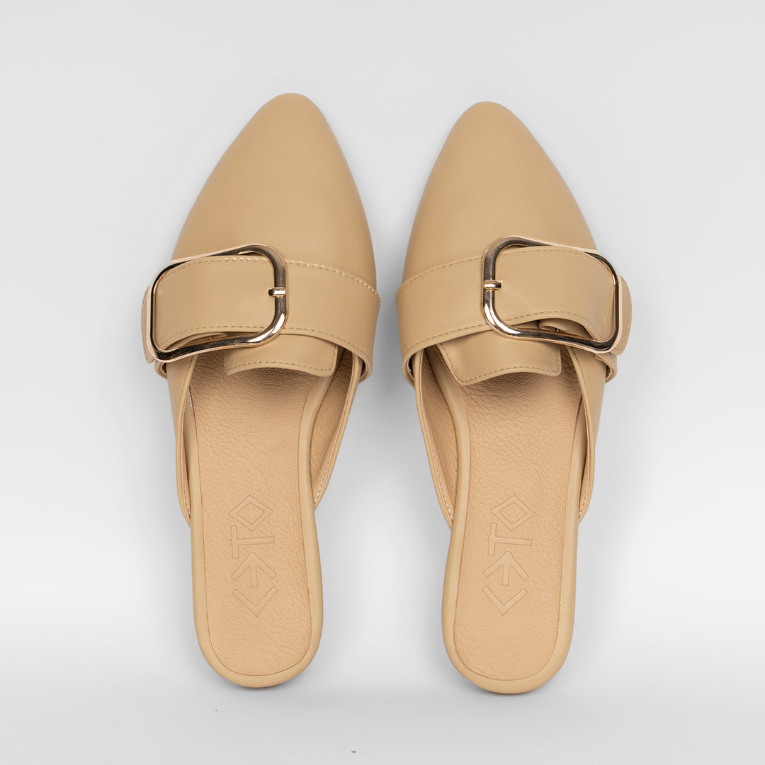 Women Slipper Leon Beige