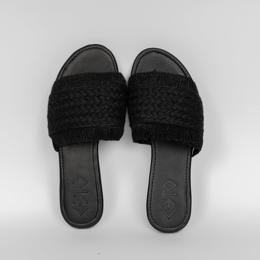 Women Slipper Jet Black