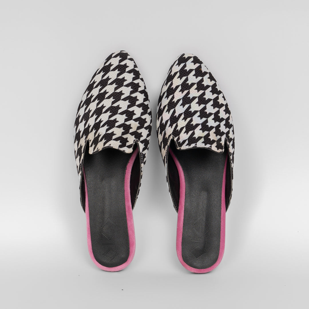 Women Slipper ARIA Black&White