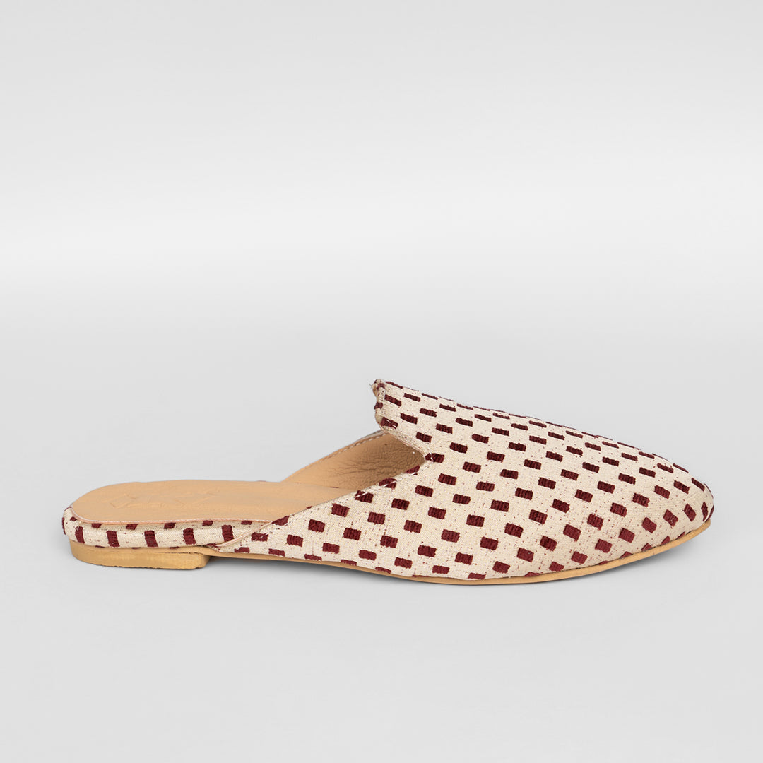 Women Slipper SAHARA Beige & Red