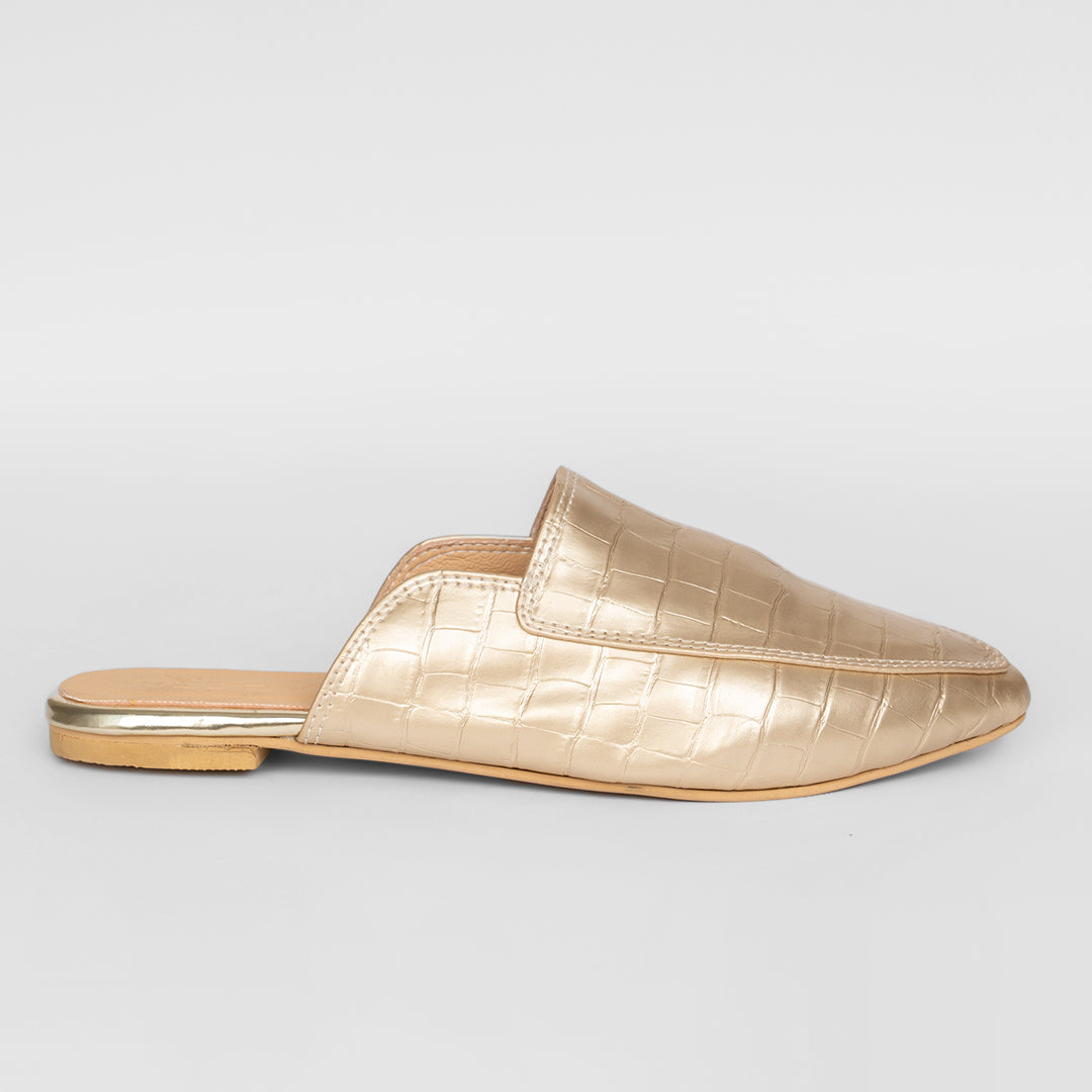 Women Slipper Gold CECIL Matte