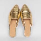 Women Slipper Shiny Gold CECIL