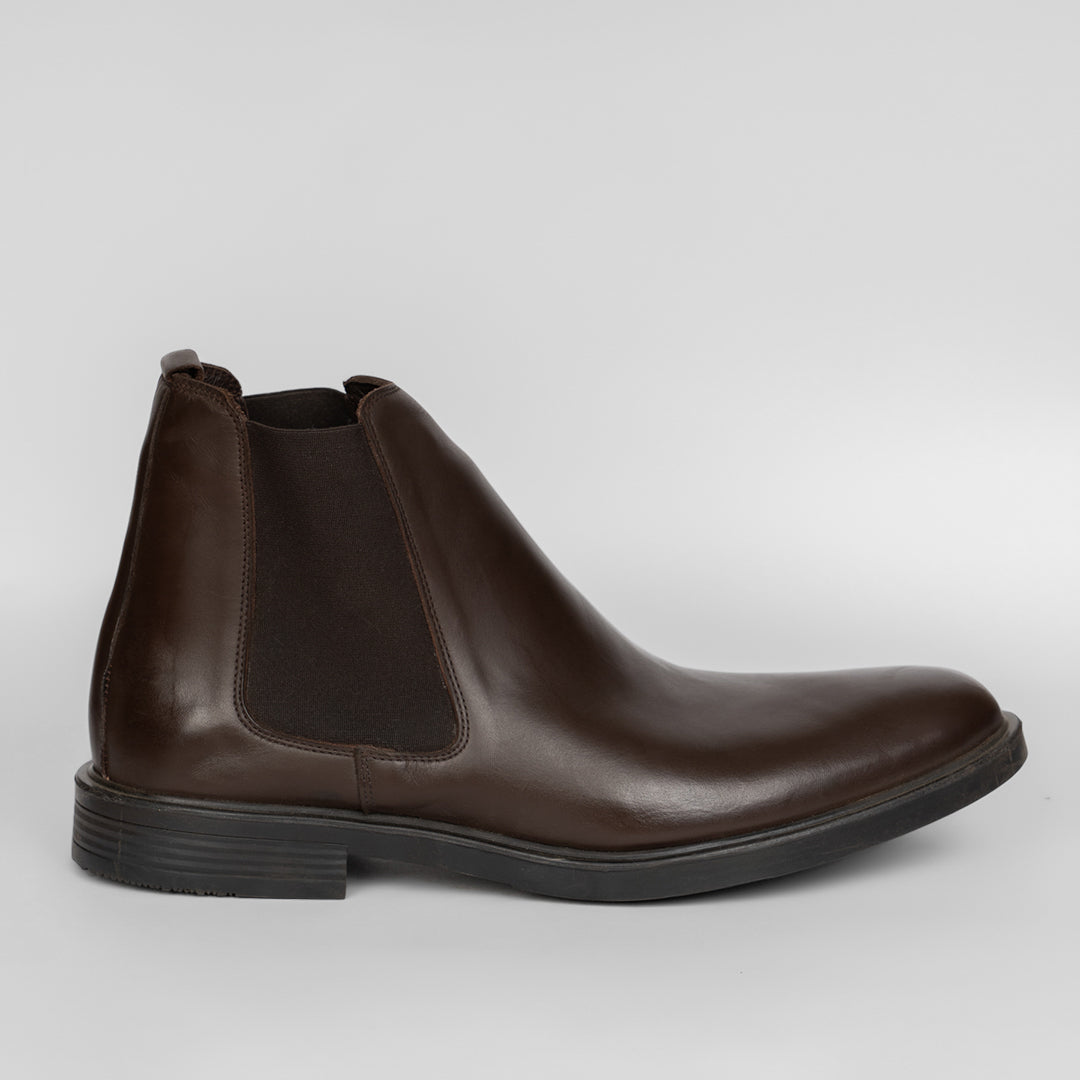 leather Boot - Brown