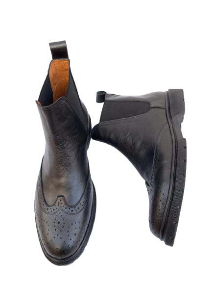 Oxford leather Boot - Black