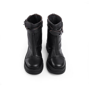 Women Zip-up Leather Boot