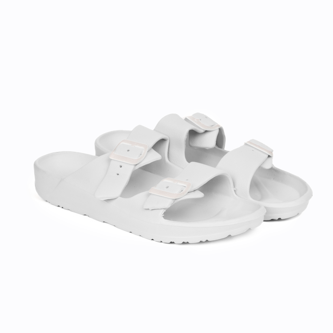 Unisex Rubber Slipper - White