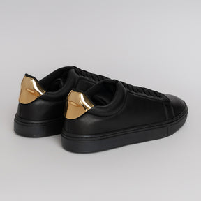 Casual Sneakers - Black & Gold