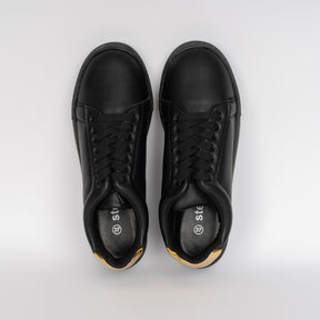 Casual Sneakers - Black & Gold