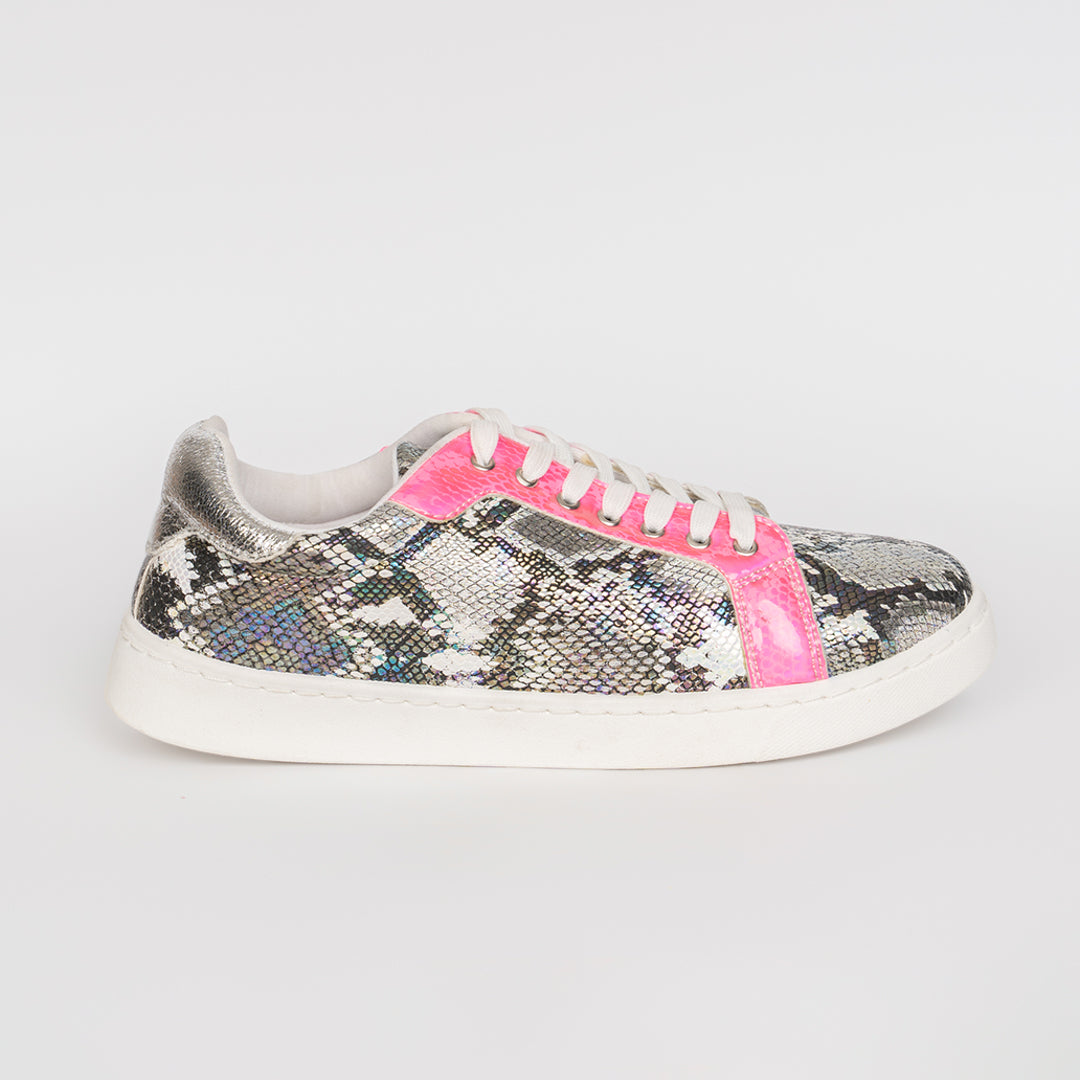 Women UBUNTU Sneaker Silver&Pink