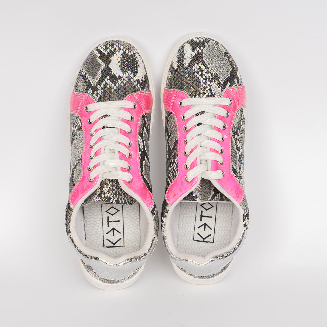 Women UBUNTU Sneaker Silver&Pink