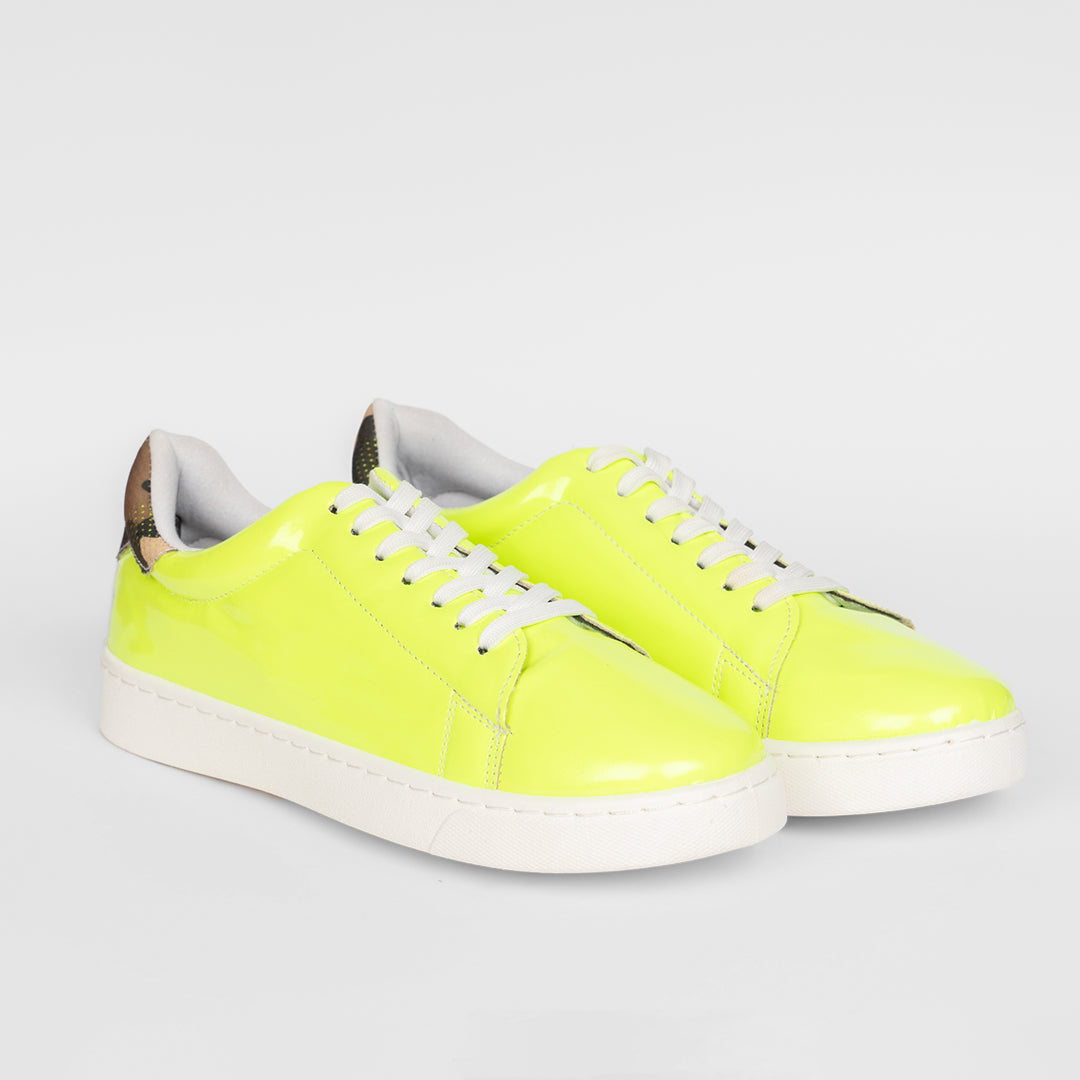 Women Synthetic Sneakers Yellow&Green