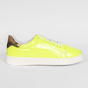 Women Synthetic Sneakers Yellow&Green