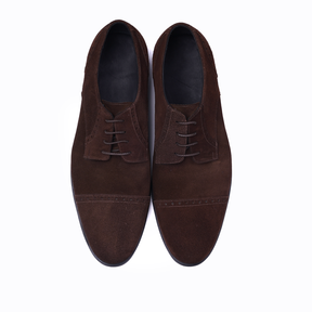 Derby Cap Toe - Seude - Brown