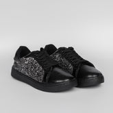 Women Star Sneaker Black&Silver